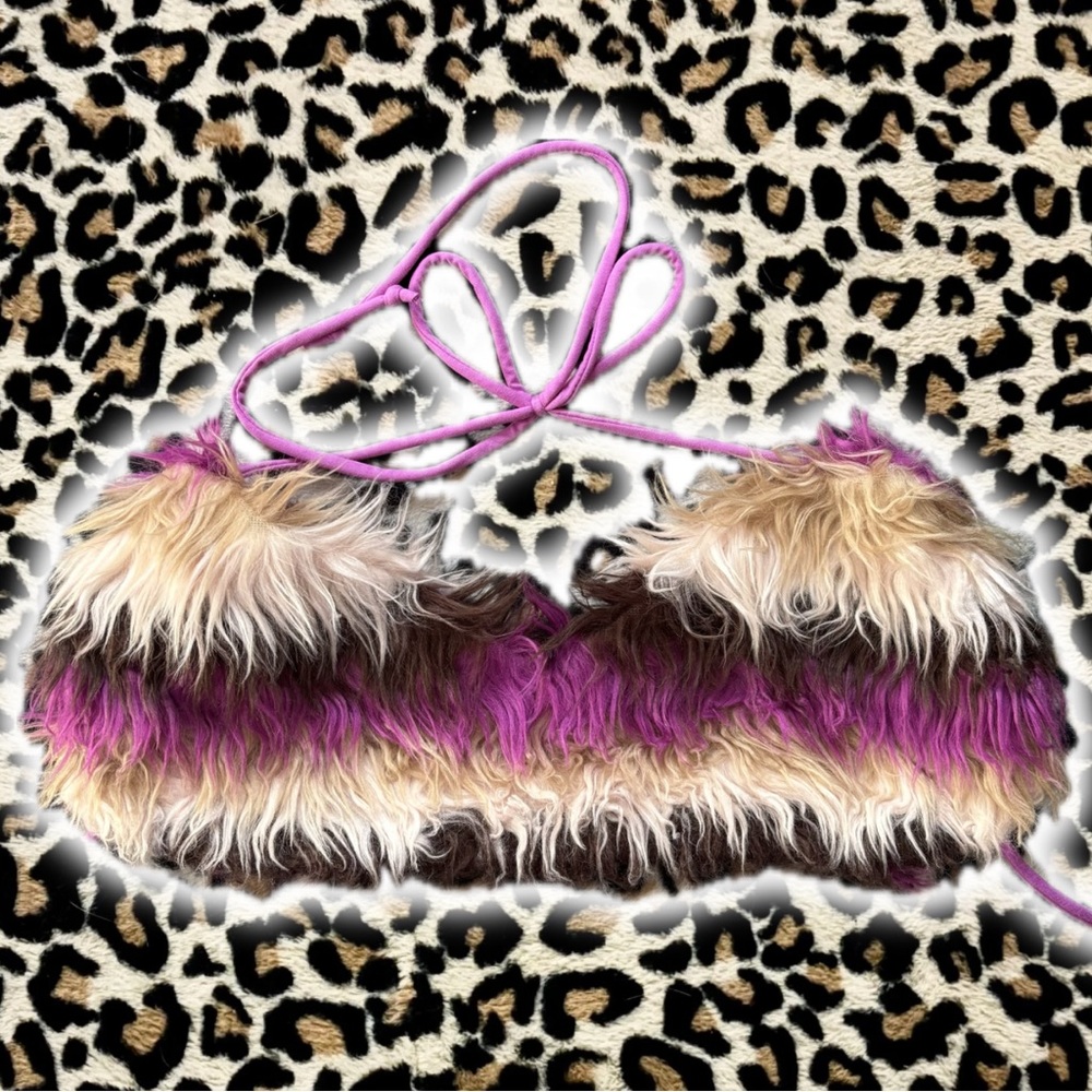 Purple Fur String Top